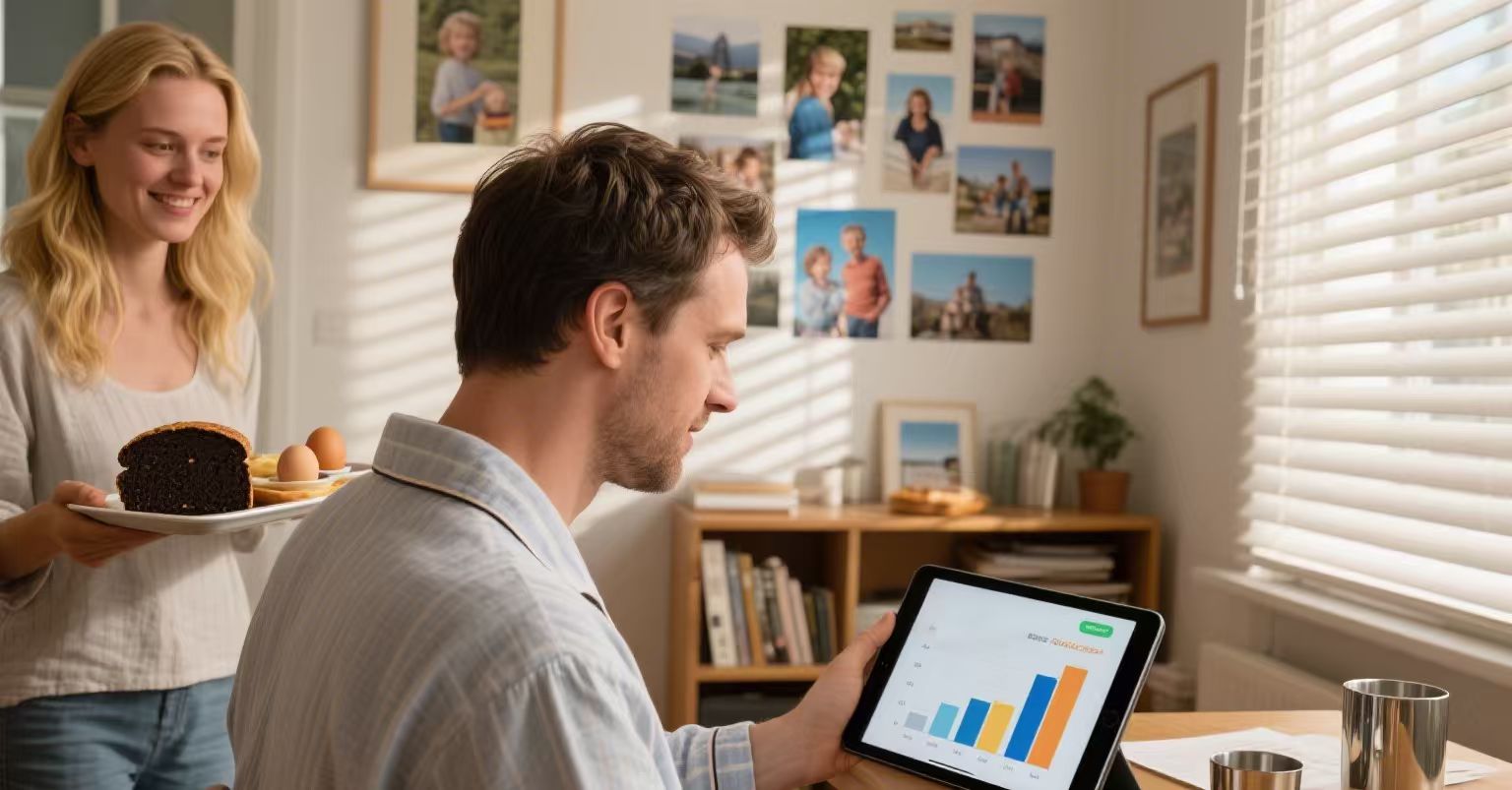 Modernes Homeoffice-Umfeld